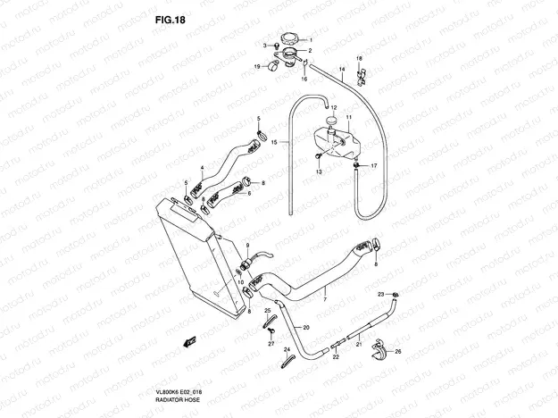 18 - RADIATOR HOSE