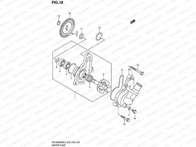 18 - WATER PUMP