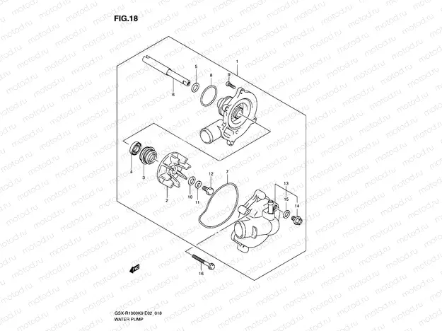 18 - WATER PUMP