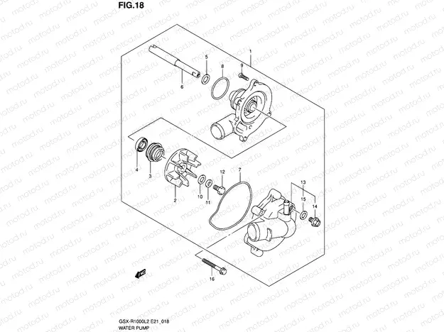 18 - WATER PUMP
