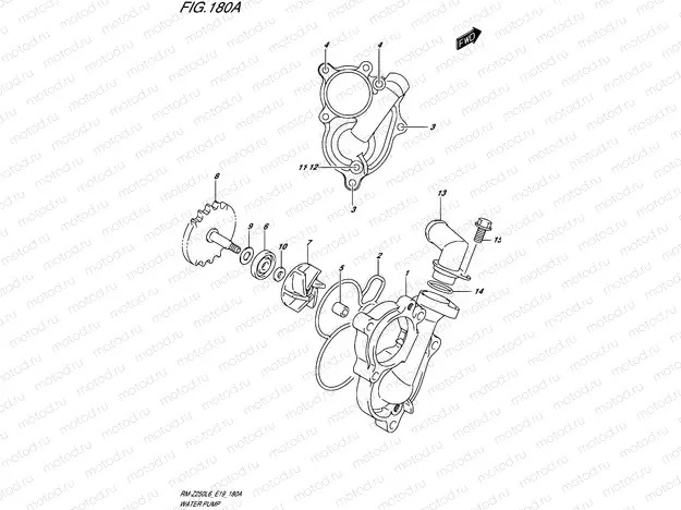 180A - WATER PUMP
