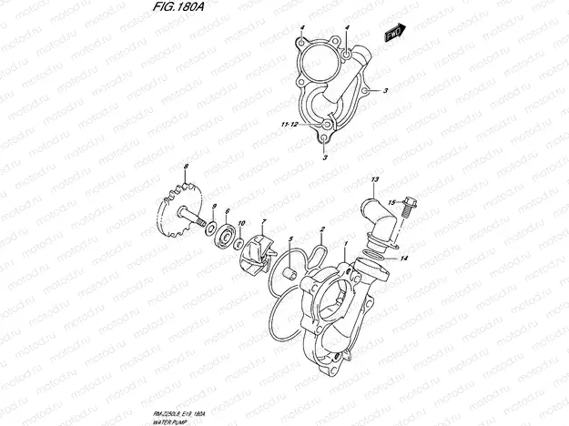180A - WATER PUMP