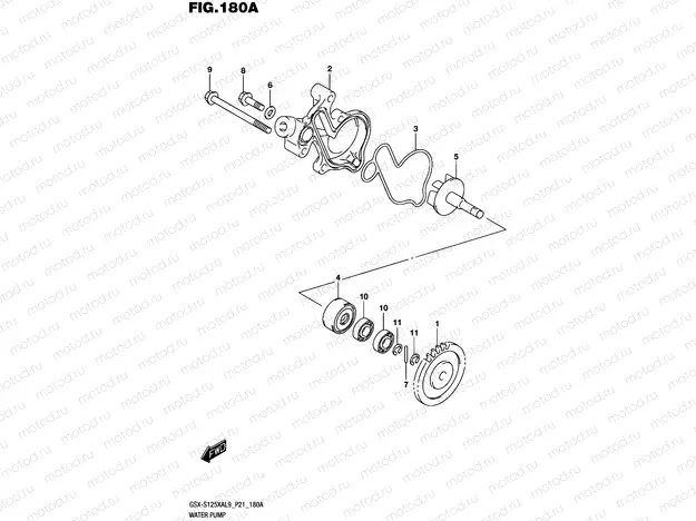 180A - WATER PUMP