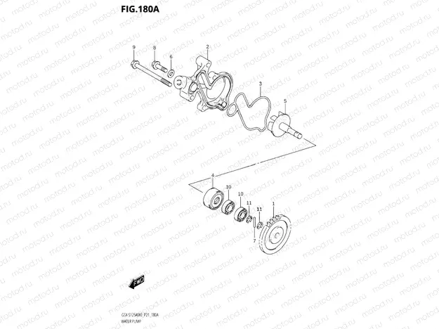 180A - WATER PUMP