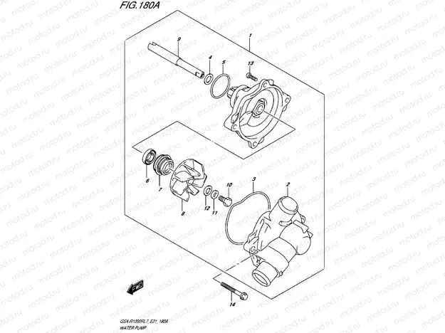 180A -  WATER PUMP