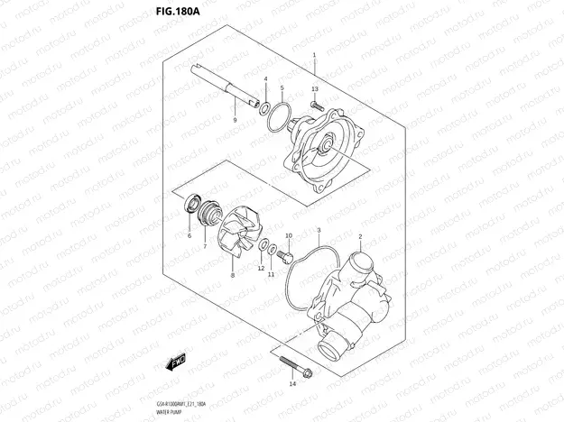 180A - WATER PUMP