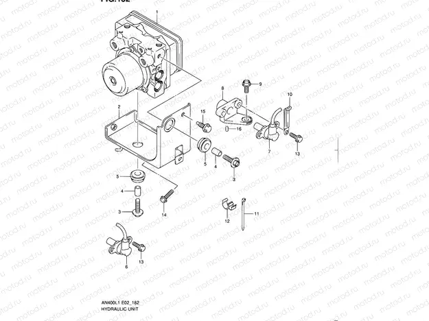 182 - HYDRAULIC UNIT (AN400ZAL1 E02)