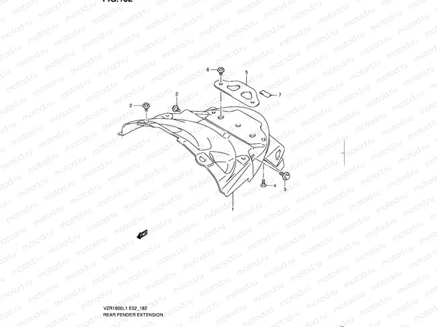 182 - REAR FENDER EXTENSION