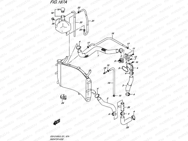 187A - RADIATOR HOSE