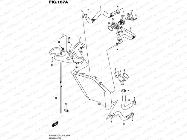 187A - RADIATOR HOSE