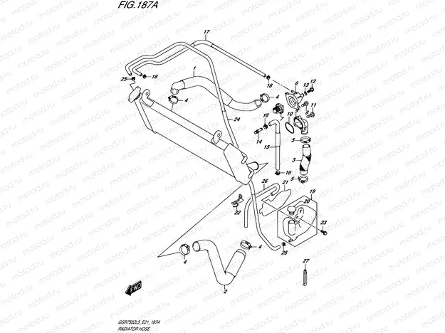 187A - RADIATOR HOSE