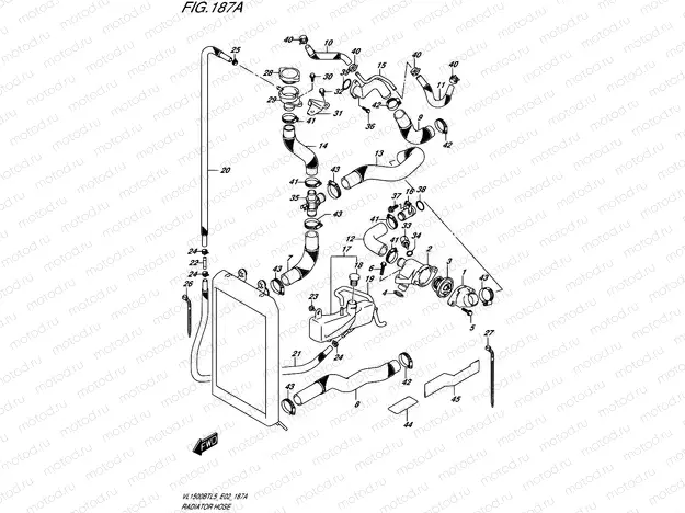 187A - RADIATOR HOSE (VL1500BTL5 E02)