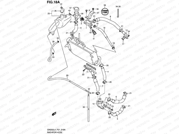 18A - RADIATOR HOSE (FROM LC6DC111101106836)
