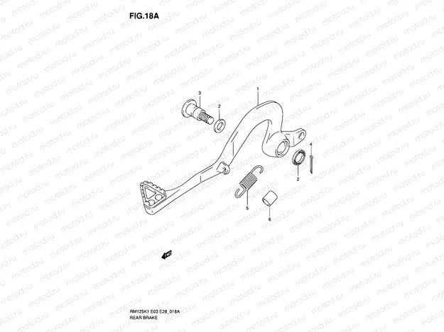 18A - REAR BRAKE (MODEL K3/K4/K5/K6)