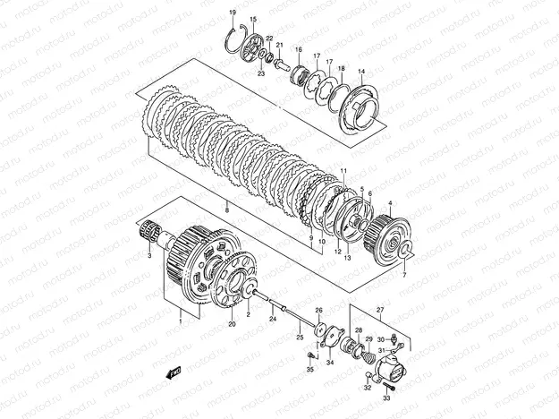 19 - CLUTCH (MODEL P/R)