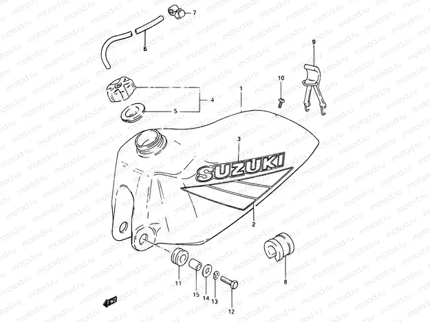19 - FUEL TANK (MODEL D)