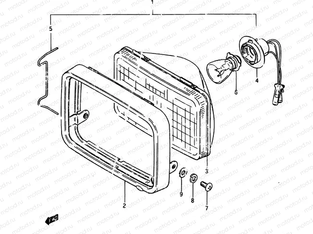 19 - HEADLAMP (E41)