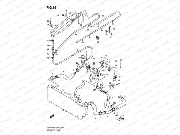 19 - RADIATOR HOSE