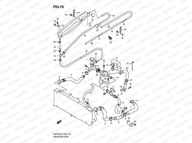 19 - RADIATOR HOSE