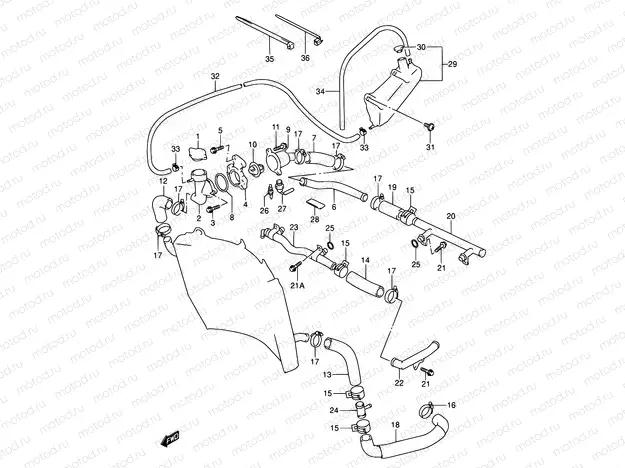 19 - RADIATOR HOSE
