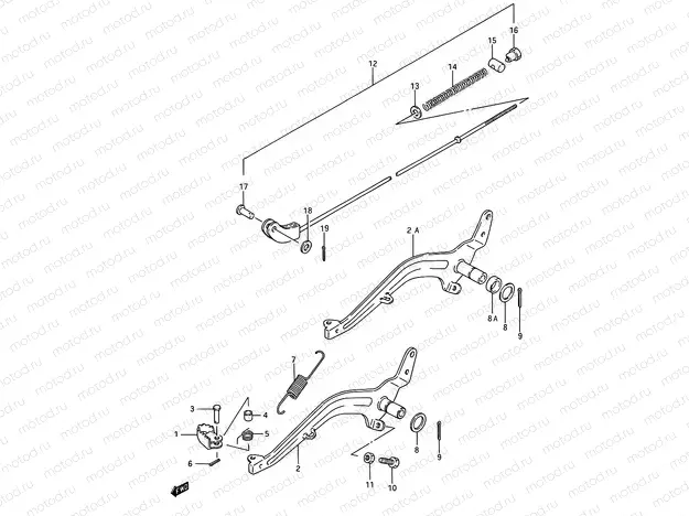 19 - REAR BRAKE (MODEL G/H/J/K)
