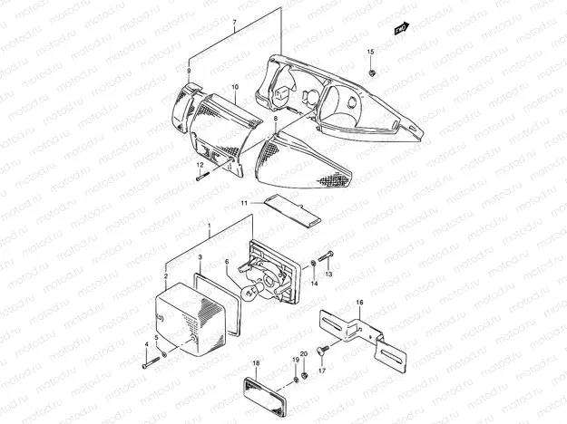 19 - REAR COMBINATION LAMP