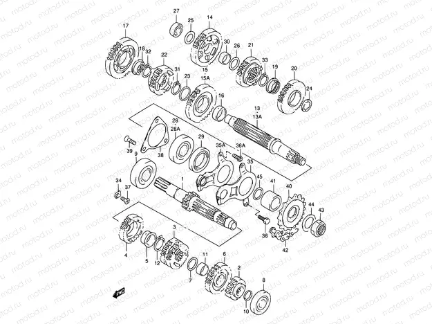 19 - TRANSMISSION (MODEL V/W)