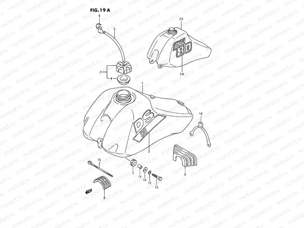 19A - FUEL TANK (MODEL J/K)