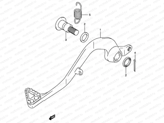 19A - REAR BRAKE (MODEL K5/K6)