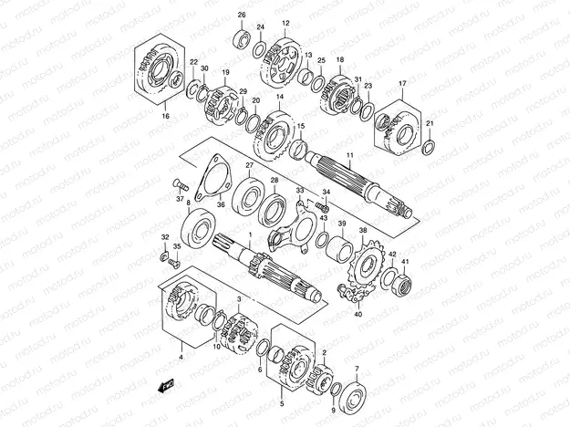 19A - TRANSMISSION (MODEL X/Y/K1)