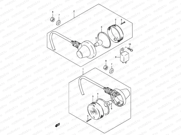 19A - TURN SIGNAL LAMP (E01,E71)