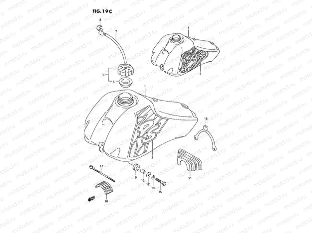 19C - FUEL TANK (MODEL N/P)