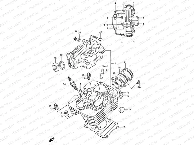 1A - CYLINDER HEAD
