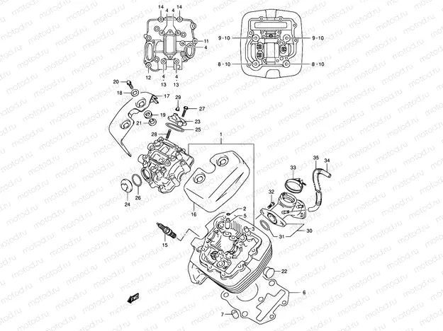 1A - CYLINDER HEAD (FRONT)