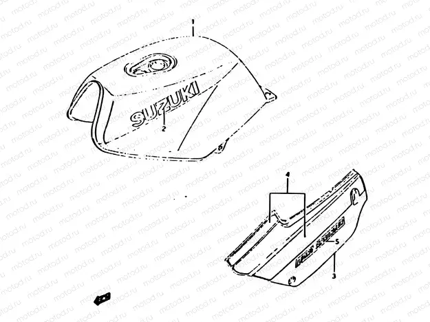1A - FUEL TANK - FRAME COVER