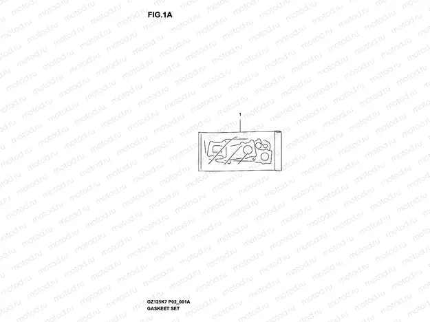 1A - GASKET SET (MODEL K4/K5/K6/K7)
