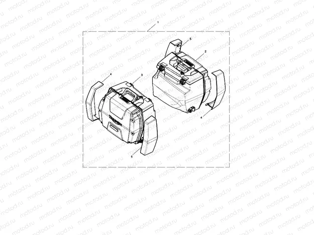 2 Box Pannier Kit, KL Key