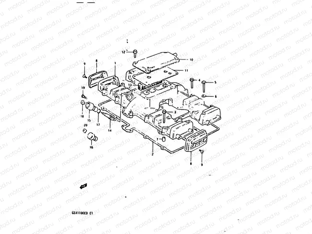 2 - CYLINDER HEAD COVER (MODEL D)