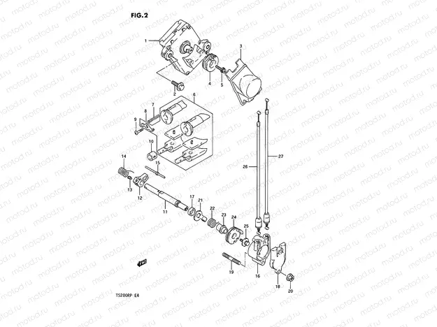 2 - EXHAUST VALVE (~E.NO.110942)