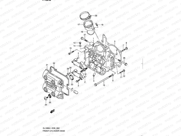 2 - FRONT CYLINDER HEAD