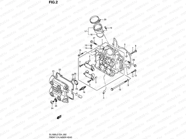 2 - FRONT CYLINDER HEAD