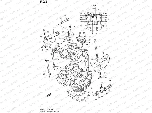 2 - FRONT CYLINDER HEAD