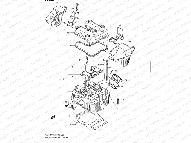 2 - FRONT CYLINDER HEAD