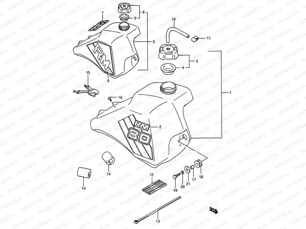 20 - FUEL TANK (MODEL G/H)