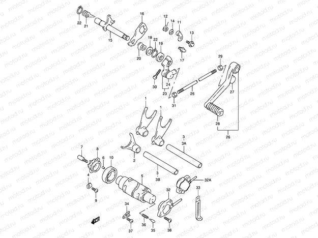 20 - GEAR SHIFTING (MODEL V/W)