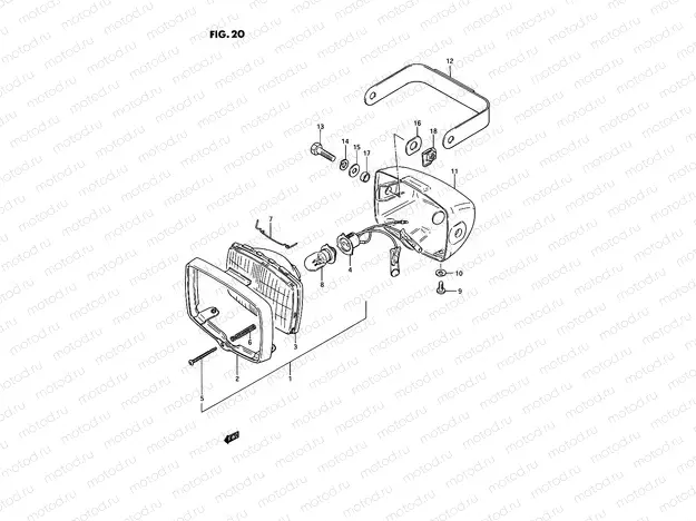 20 - HEADLAMP (E43)