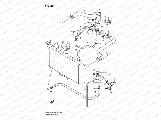 20 - RADIATOR HOSE