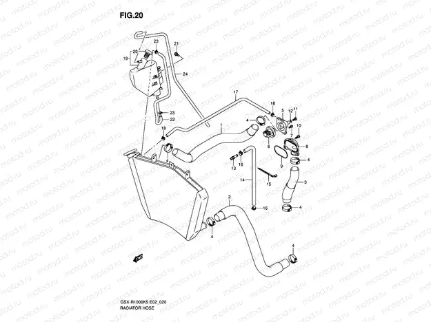 20 - RADIATOR HOSE