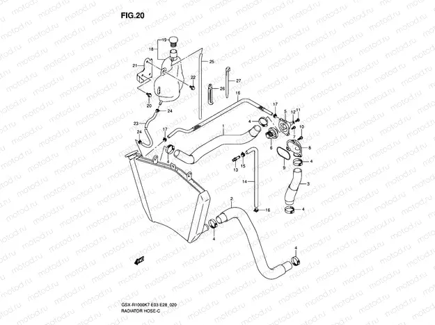 20 - RADIATOR HOSE