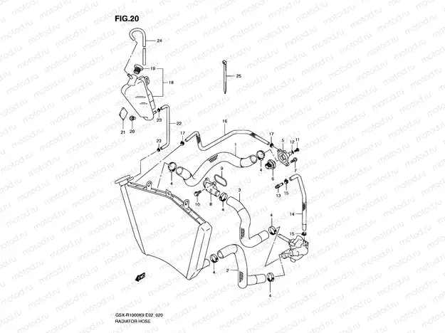 20 - RADIATOR HOSE